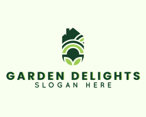 House Gardening Plant logo design