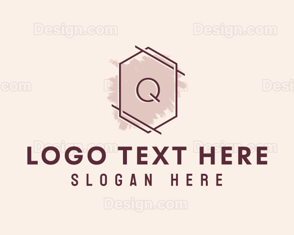 Hexagon Boutique Letter Q Logo