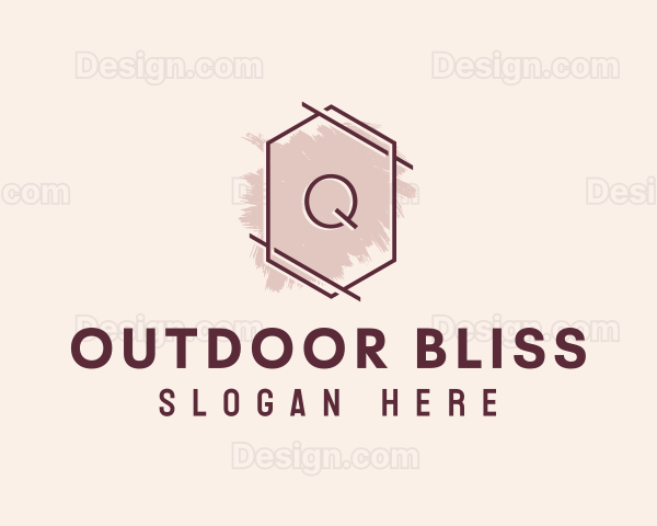 Hexagon Boutique Letter Q Logo