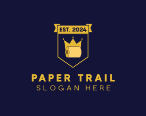 Toilet Paper Crown logo design