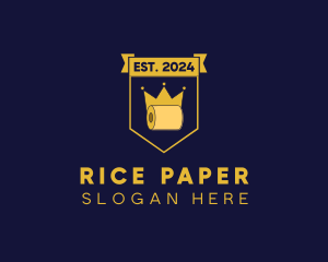 Toilet Paper Crown logo design