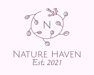 Natural Wreath Decoration logo design