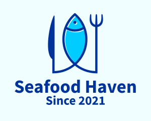 Seafood Fine Dining  logo design