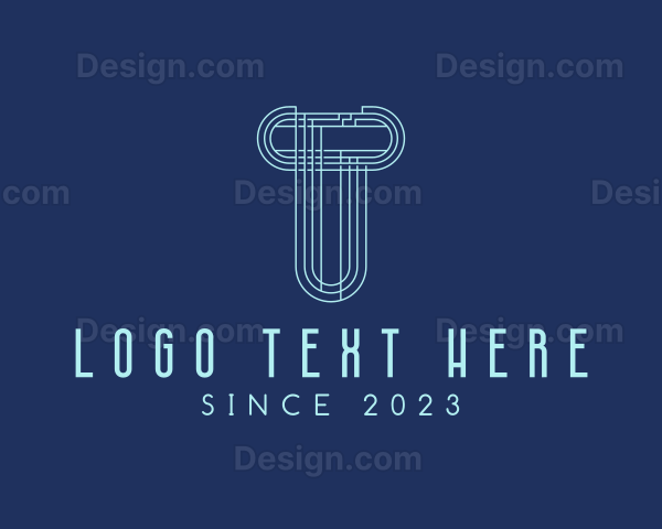 Cyber Tech Letter T Logo