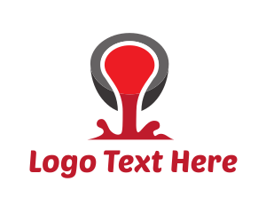 Red Liquid Pour logo