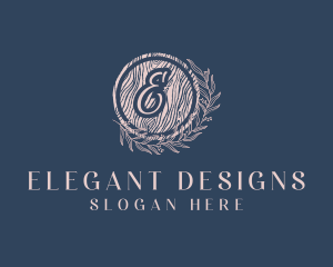 Wellness Floral Wreath Spa logo design