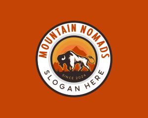 Wild Bison Mountain logo design