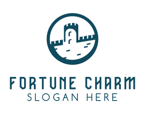 Castle Fort Royal Tower logo design