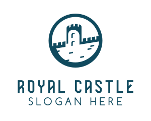 Castle Fort Royal Tower logo design