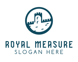 Castle Fort Royal Tower logo design