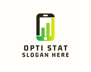 Phone Stocks Chart logo design