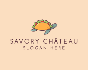 Mexican Taco Turtle logo design