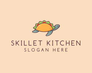 Mexican Taco Turtle logo design