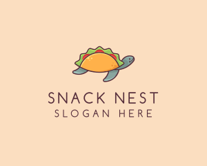 Mexican Taco Turtle logo design