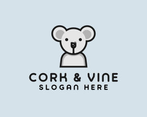 Koala Bear Wine  logo design