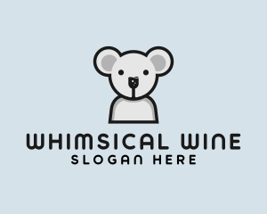 Koala Bear Wine  logo design