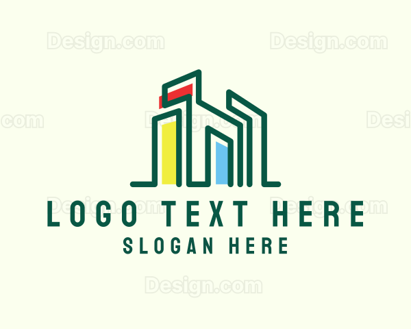 Modern Window Building Logo