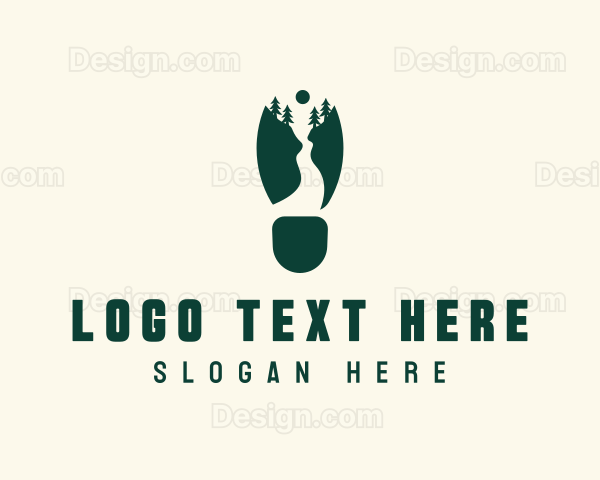 Outdoor Camping Footprint Logo