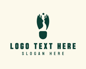 Outdoor Camping Footprint logo