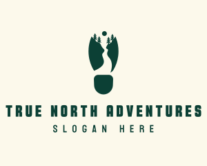 Outdoor Camping Footprint logo design