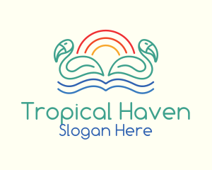 Tropical Summer Birds logo design