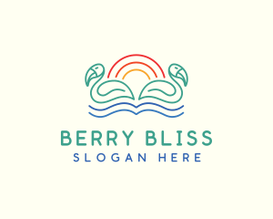 Tropical Summer Birds logo design