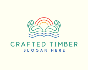 Tropical Summer Birds logo design