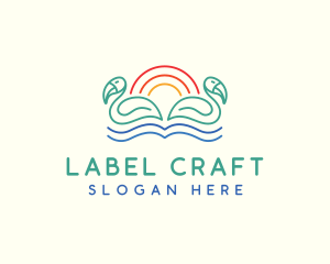 Tropical Summer Birds logo design