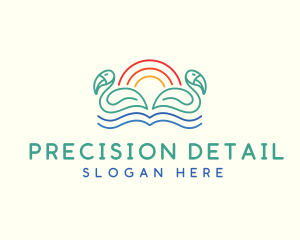 Tropical Summer Birds logo design