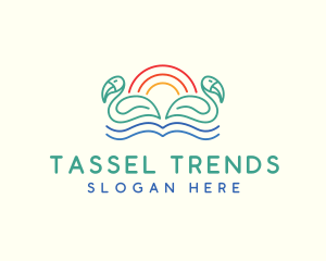 Tropical Summer Birds logo design