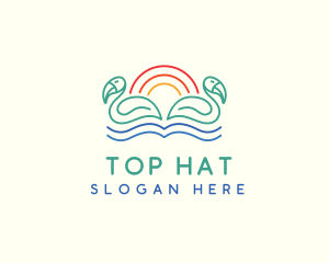 Tropical Summer Birds logo design