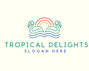 Tropical Summer Birds logo design