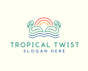 Tropical Summer Birds logo design