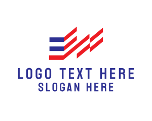 Minimalist American Flag  logo