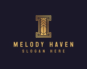 Golden Art Deco Firm Logo