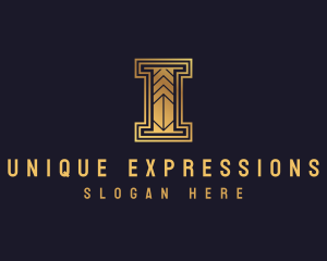 Golden Art Deco Firm Logo