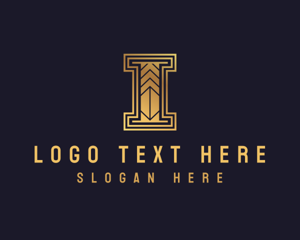 Golden Art Deco Firm logo