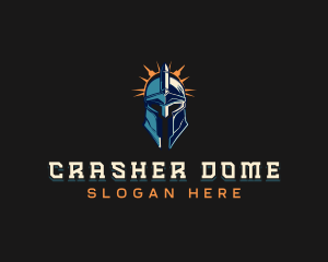 Spartan Helmet Warrior logo