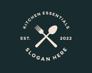 Restaurant Kitchen Cutlery  logo design