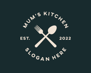 Restaurant Kitchen Cutlery  logo design