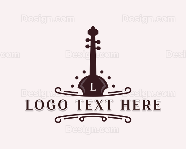 Violin Instrument Concert Logo