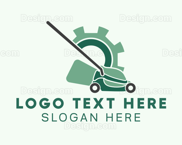 Lawn Mower Gear Logo