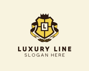 Royal Luxury Shield Crest logo design