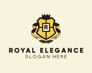 Royal Luxury Shield Crest logo design