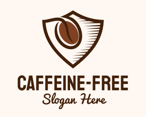 Coffee Bean Shield  logo design