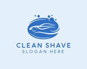 Blue Car Wash Cleaning logo design