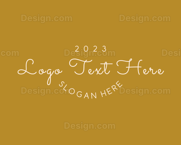 Elegant Cursive Company Logo