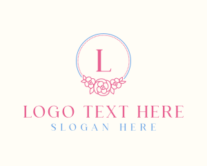 Flower Wreath Embroidery logo