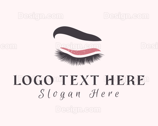 Woman Eyelash Beauty Logo