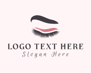 Woman Eyelash Beauty Logo